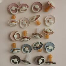 Frigg Daisy Round Latex Art.76221414 Blush/Cream Pacifier (nipple) made of 100% natural rubber 0-6 months (2 pcs.)