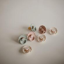 Frigg Daisy Round Latex Art.101943 Chamomile/Croissant  Pacifier (nipple) made of 100% natural rubber 6-18 months (2 pcs.)
