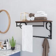 LOFT wooden shelf with clothes hangers
