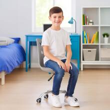 Office chair, swivel chair with wheels, adjustable, for children's studies Springos HF0041 gray