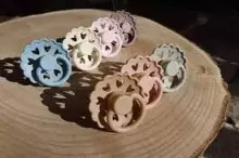 Frigg Fairytale Round Silicone Art.100138 Ole Lukoie/Clumsy Hans Pacifier (nipple) made of 100% natural rubber 6-18 months (2 pcs.)