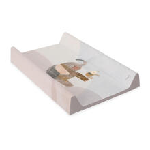 CEBA soft profiled changing mat short BASIC ELEPHANT FAMILY, 50x70 cm., W-102-000-781