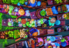 CLEMENTONI Puzzle thai floating market, 1000 pcs, 39932