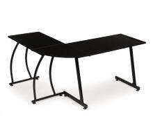 Gaming office corner desk LOFT school table black