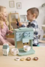 ECOTOYS Деревянная кофемашина для детей набор баристы