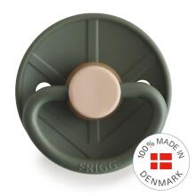 Frigg Little Viking Round Latex Art.10523 Knud  Pacifier (nipple) made of 100% natural rubber 0-6 months (1 pcs.)