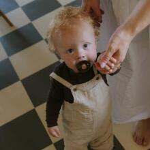 Frigg Little Viking Round Latex  Art.101541 Bjorn/Ragnar  Pacifier (nipple) made of 100% natural rubber 0-6 months (2 pcs.)