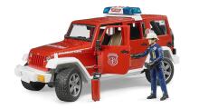 BRUDER 1:16 Jeep Wrangler fire department vehicle with fireman, 02528