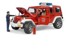BRUDER 1:16 Jeep Wrangler fire department vehicle with fireman, 02528