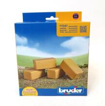 BRUDER block hay bales, 4vnt., 2342
