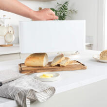 Salter BW13564WEU7 Toronto Bread Bin with Chopping Board White