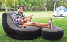 inflatable armchair with footstool INTEX 68564