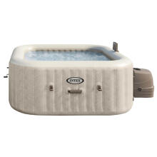 Inflatable Square SPA Pool with Hydromassage 4 Persons 175x71 cm Premium Accessories INTEX 28446