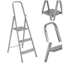 Folding ladder Springos LD0098 multifunctional, height 123 cm, metal steps, 3 steps, up to 150 kg, home use