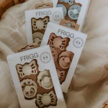 Frigg Pacifiers 4-pack Round Latex/Silicone Art.101483 Blush Pacifier (nipple) made of 100% natural rubber 0-6 months (4 pcs.)