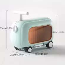 Travel Boarding Luggage Suitcase Art.260369 Blue  Чемодан-сиденье на колесах 3 в 1