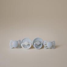 Frigg Pacifiers 4-pack Round Latex/Silicone Art.101928 Sage Pacifier (nipple) made of 100% natural rubber 0-6 months (4 pcs.)