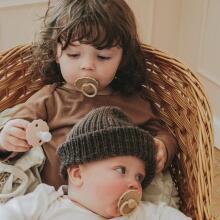 Frigg Pacifiers 4-pack Round Latex/Silicone Art.101865 Cinnamon Charm Pacifier (nipple) made of 100% natural rubber 0-6 months (6 pcs.)