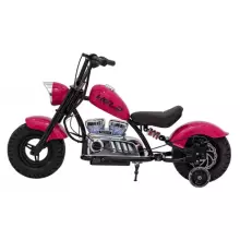 Motorcycle Chopper Warrior Art.260378 Pink Jaudīgā 12v bērnu elektromašīna/elektromotocikls