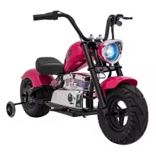 Motorcycle Chopper Warrior Art.260378 Pink Jaudīgā 12v bērnu elektromašīna/elektromotocikls