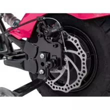 Motorcycle Chopper Warrior Art.260378 Pink Jaudīgā 12v bērnu elektromašīna/elektromotocikls