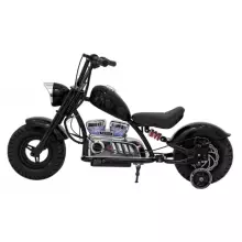 Motorcycle Chopper Warrior Art.260382 Black Powerful 12v kids ride on/moto