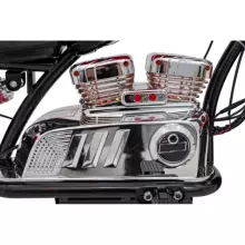 Motorcycle Chopper Warrior Art.260383 White Powerful 12v kids ride on/moto
