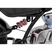 Motorcycle Chopper Warrior Art.260383 White Powerful 12v kids ride on/moto