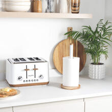 Salter BW13565W1EU7 Toronto Kitchen Roll Holder - White