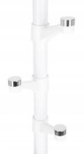 Standing clothes hanger, white
