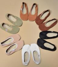 Bebe Basic Hip-Hop Gymnastics Shoes Art.SB120 Olive  Barefoot Gym Slippers