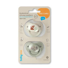 1670/02 ANATOMICAL SILICONE PACIFIER 6-18
