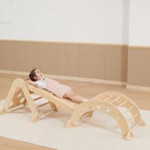 VIGA Wooden Slide Simple Climbing Wall