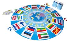 TACTIC boardgame Flags around the World, in Latvian lang.
