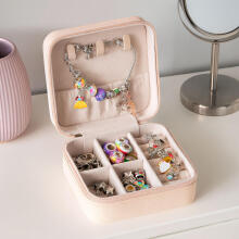 Bracelet and Necklace Making Set Charms Beads 66 Pieces + Organizer and Bag