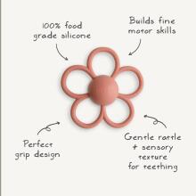 Mushie Silicone Teether Daisy Art.101344 Silicone rattle (100% natural)