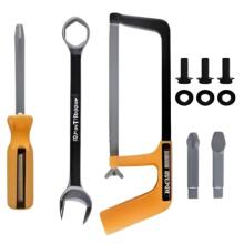 WOOPIE Small Handyman Tool Set Goggles Screwdriver Tool Belt 16pcs