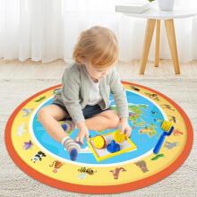 WOOPIE Magical Water Mat for Painting Round ZOO 23 pcs
