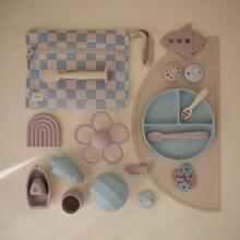 Mushie Silicone Teether Daisy Art.101969 Lilac Silicone rattle (100% natural)