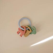 Mushie  Silicone  Teether Ring Art.102050 Silicone rattle (100% natural)