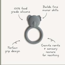 Mushie  Silicone Teether Dog Art.2560439 Silicone rattle (100% natural)