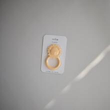 Mushie  Silicone Teether Lion Art.2560469 Silicone rattle (100% natural)