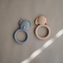 Mushie  Silicone Teether Lion Art.2560469 Silicone rattle (100% natural)