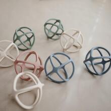 Mushie  Silicone Teether Ball Art.2560286 Sand Silicone rattle (100% natural)