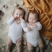 Mushie  Silicone Teether Rattle Art.2560264 Silicone rattle (100% natural)