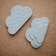Mushie  Silicone Teether Cloud Art.2560285 Silicone rattle (100% natural)