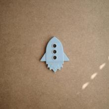 Mushie  Silicone Teether Rocket Art.2560455 Silicone rattle (100% natural)