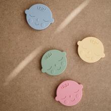 Mushie  Silicone Teether Face Art.2560318 Silicone rattle (100% natural)