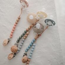 Mushie Silicone Pacifier Clip Halo Art.2120069 Dried Pacifier holder