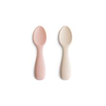 Mushie Silicone Starter Spoon Art.101352 Sand Soft silicone spoon (2 pcs.)